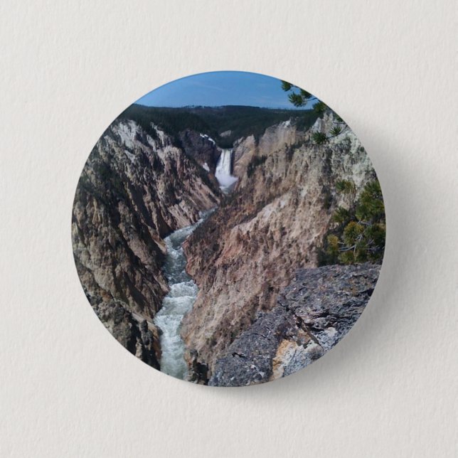 Lower Falls Pinback Button (Front)