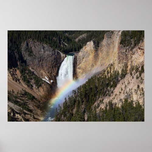 Lower Falls Rainbow Poster _ Print