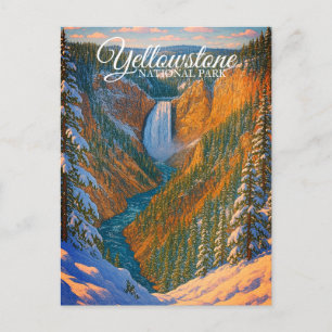 LOWER FALLS, YELLOWSTONE NATIONAL PARK POSTCARD