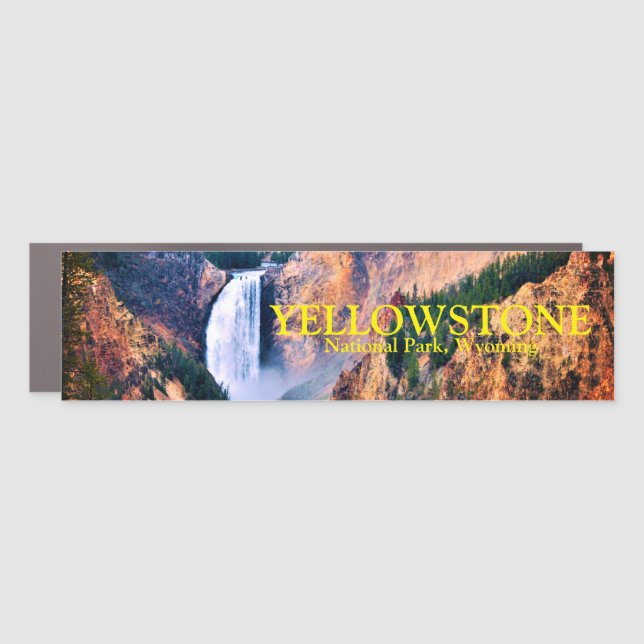 Lower Falls Yellowstone National Park Wyoming Car Magnet (Front)