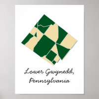 Lower Gwynedd, PA Archival Matte Poster