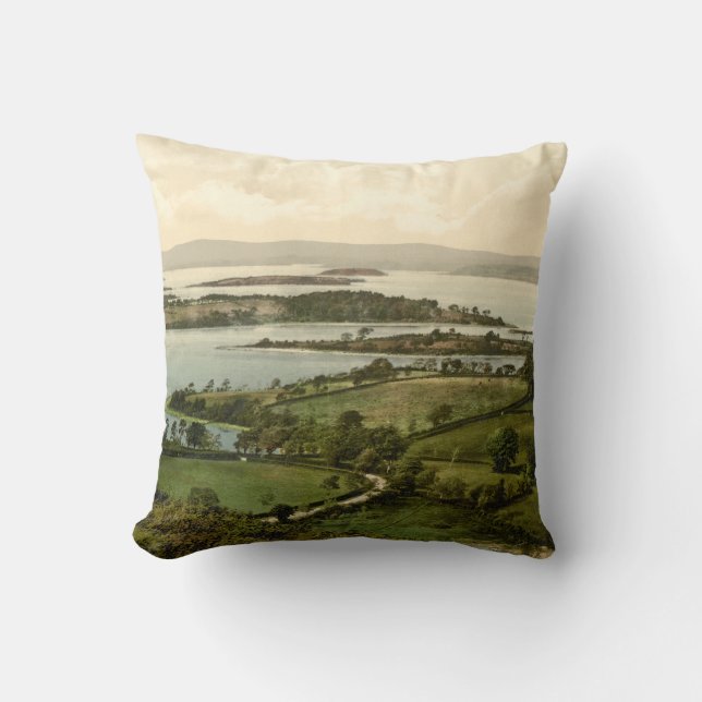 Lower Lough Erne, Co Fermanagh, Northern Ireland Throw Pillow (Front)