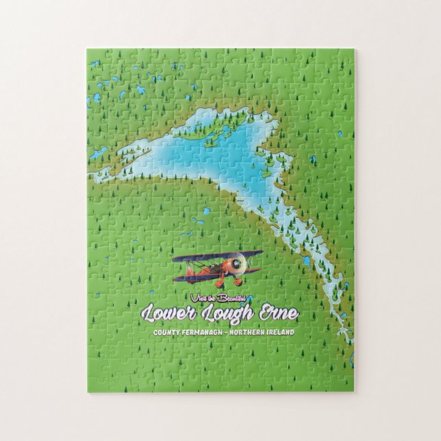 lower lough erne Northern Ireland Jigsaw Puzzle (Vertical)