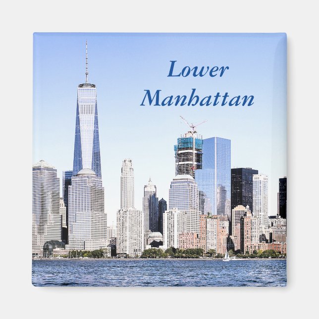 Lower Manhattan Color Sketch Magnet (Front)