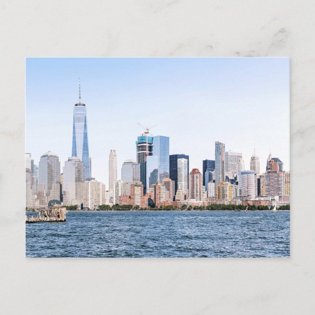 Lower Manhattan Color Sketch Postcard (Front)
