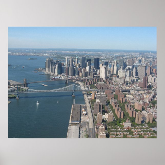 Lower Manhattan from East River Poster (Front)