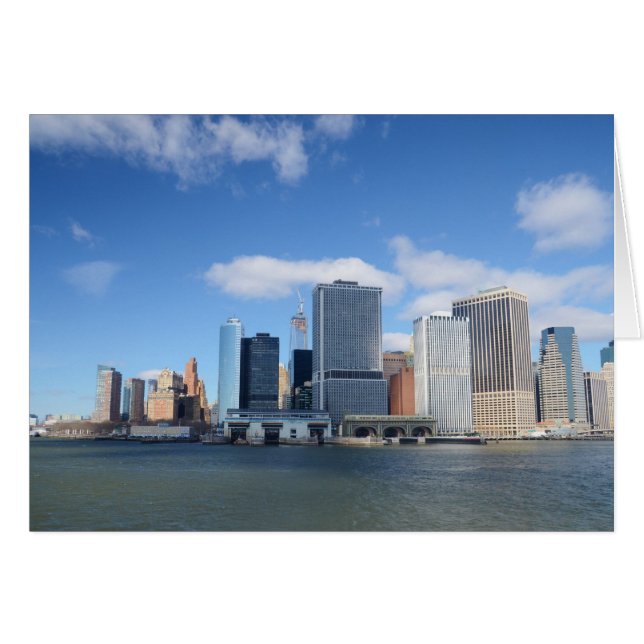 Lower Manhattan Skyline Cards (Front Horizontal)