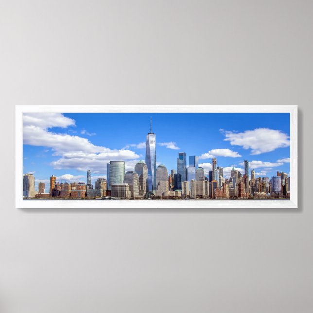 Lower Manhattan Skyline Framed Art (Framed Front)