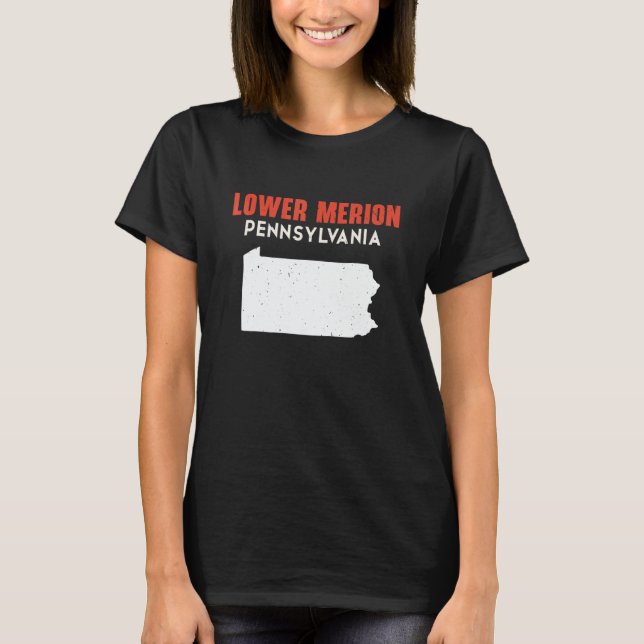 Lower Merion Pennsylvania USA State America Travel T-Shirt (Front)