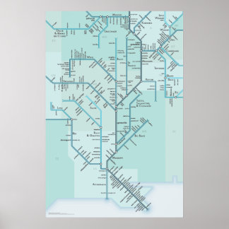 Lower Mississippi 20" x 30" Poster