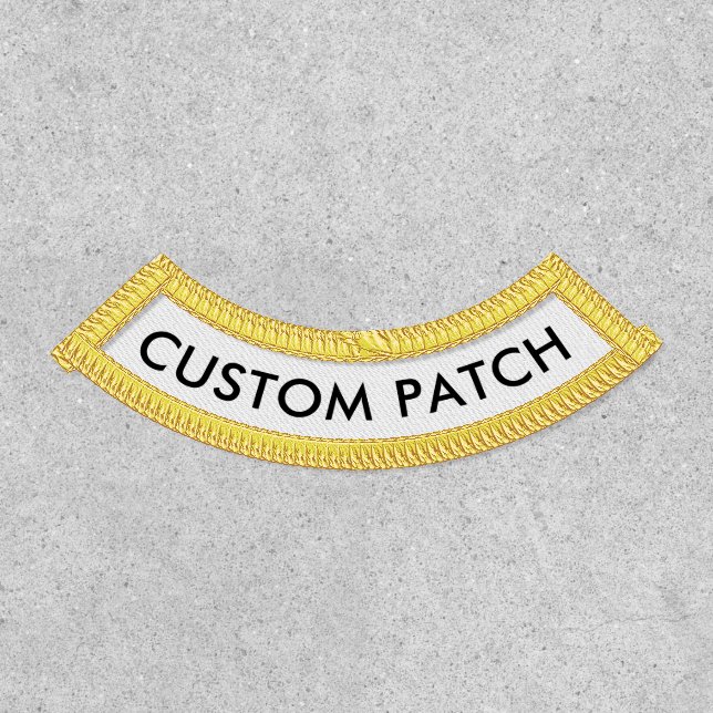 LOWER NAME ROCKER PATCH Custom Gifts for Him (Front)