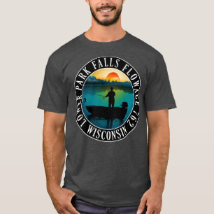 Lower Park Falls Flowage 762 Wisconsin Fishing T-Shirt