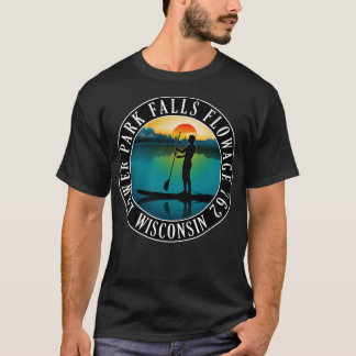 Lower Park Falls Flowage 762 Wisconsin Paddleboard T-Shirt