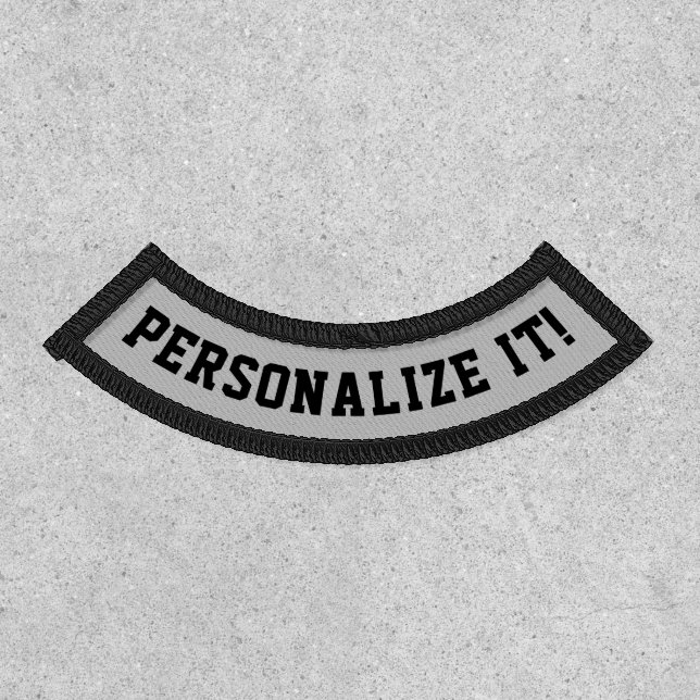 Lower Rocker Black Text Patch (Front)