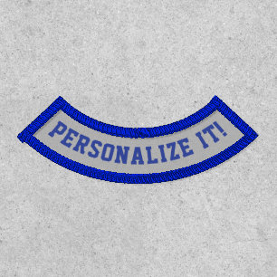 Lower Rocker Royal Blue Text Patch