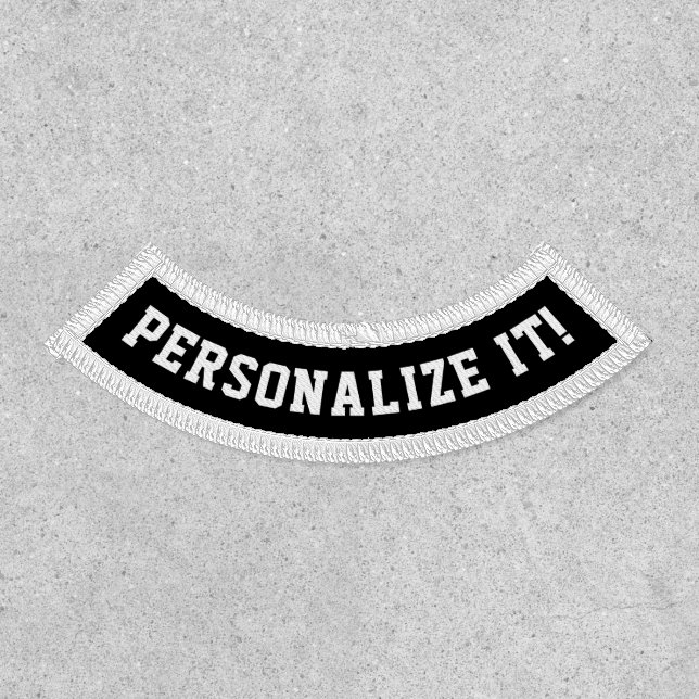 Lower Rocker White Text Patch (Front)