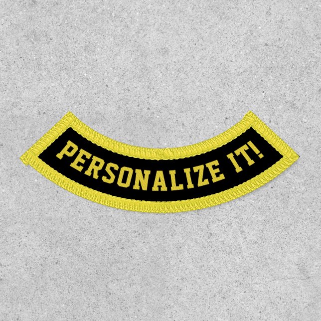 Lower Rocker Yellow Text Patch (Front)