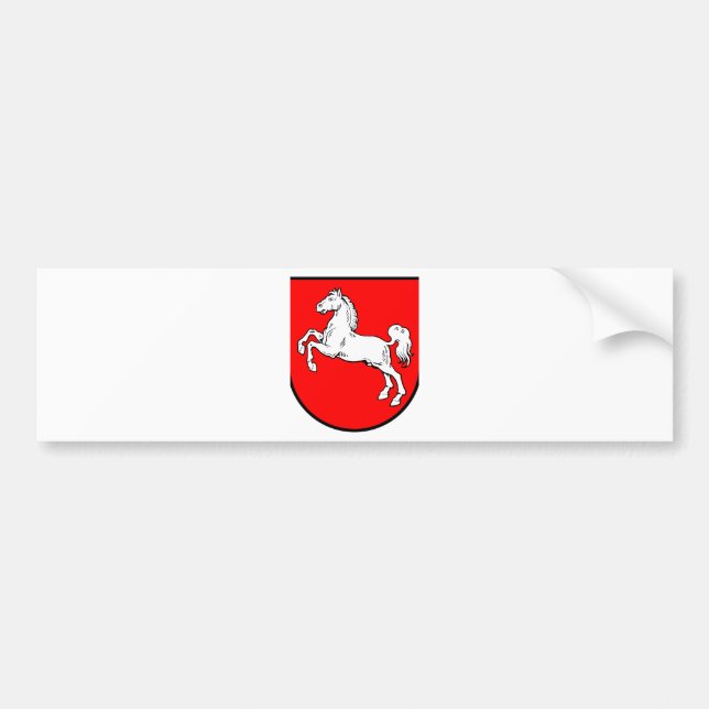 Lower Saxony Coat of Arms Bumper Sticker (Front)