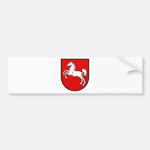 Lower Saxony Germany Coat of Arms Bumper Sticker