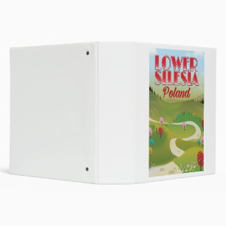 lower Silesia Poland travel poster 3 Ring Binder