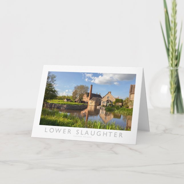 Lower Slaughter Letterpress Thank You Card (Front)