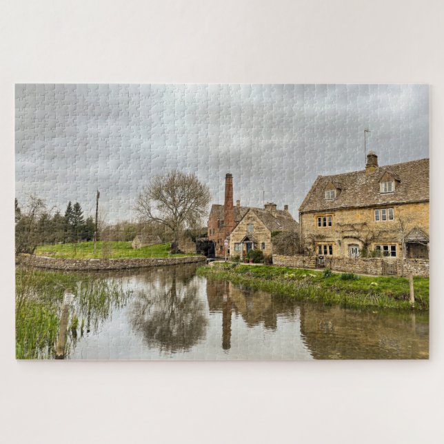 Lower Slaughter Reflections Jigsaw Puzzle (Horizontal)