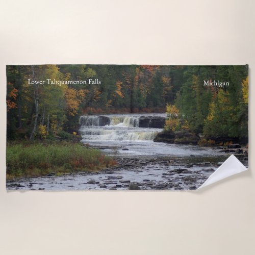 Lower Tahquamenon Falls beach towel