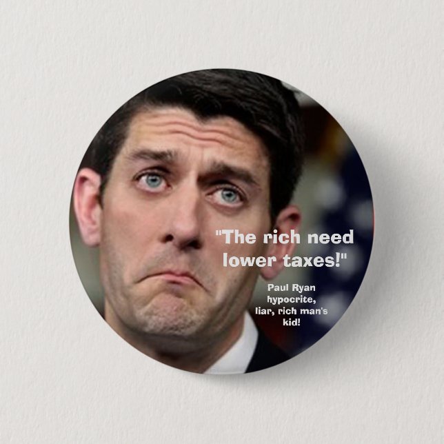 LOWER TAXES - Button (Front)