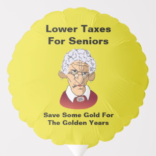 Lower Taxes For Seniors Balloon