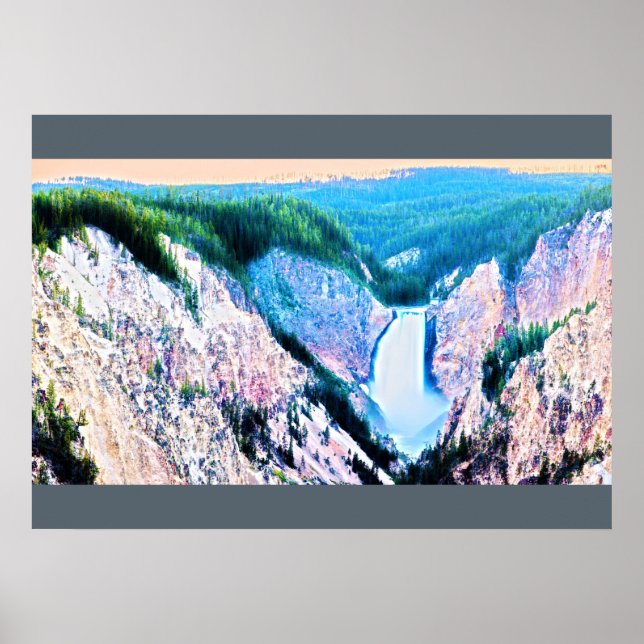 lower yellowstone falls2 poster (Front)
