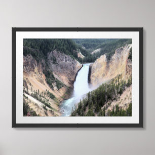 Lower Yellowstone Falls at Yellowstone National Pk Framed Art