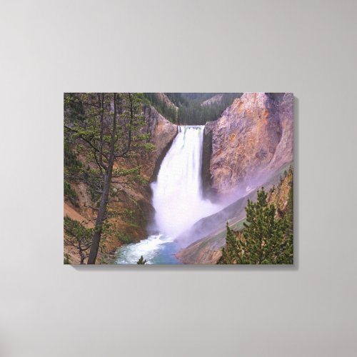 Lower Yellowstone Falls Grand Canyon of Canvas Print