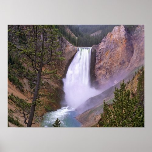 Lower Yellowstone Falls Grand Canyon of Poster