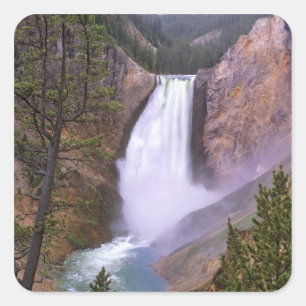 Lower Yellowstone Falls, Grand Canyon of Square Sticker