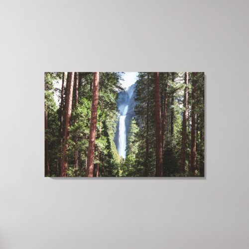 Lower Yosemite  Falls and Forest Canvas Print