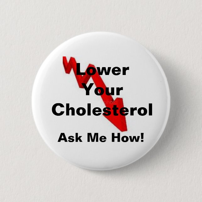 Lower Your Cholesterol Button (Front)