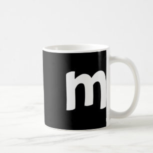 Lowercase Alphabet m Coffee Mug