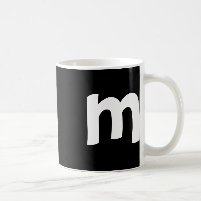 Lowercase Alphabet m Coffee Mug (Right)