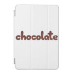 lowercase chocolate text design iPad mini cover