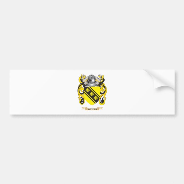 Lowes Coat of Arms (Family Crest) Bumper Sticker (Front)