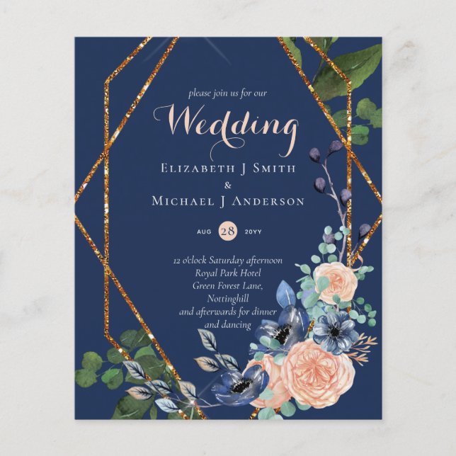 Lowest Budget Wedding Invitation FLYERS (Front)