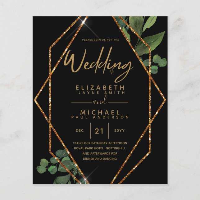Lowest Budget Wedding Invitation FLYERS (Front)