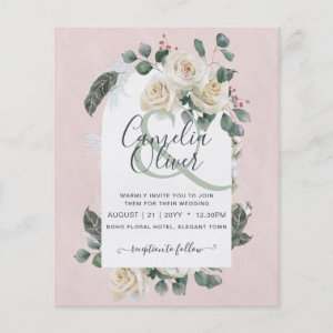 LOWEST BUDGET White Roses Elegant Wedding All in 1 Flyer