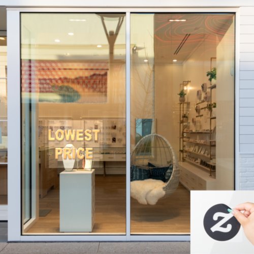 LOWEST PRICE Storefront Sign Window Cling