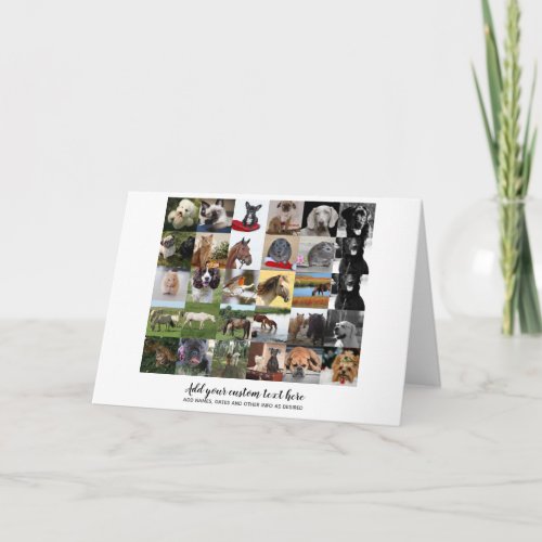 Lowest Prices 35 x PHOTOS Collage and Custom Text Card