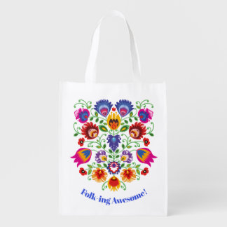 Lowicz Folk Flair Reusable Bag