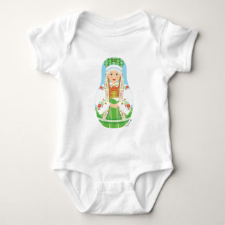 Łowicz Pole Bride Matryoshka Baby Bodysuit