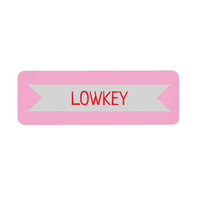 lowkey label (Front)