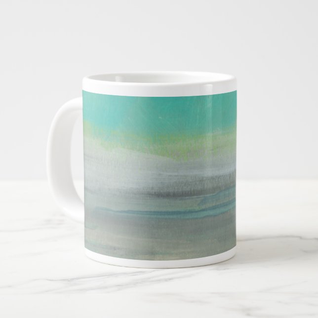 Lowland Beach I Large Coffee Mug (Front Left)