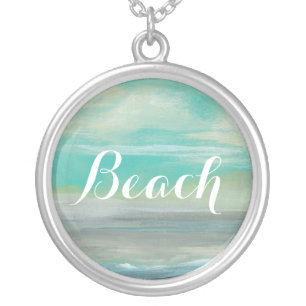 Lowland Beach I Silver Plated Necklace